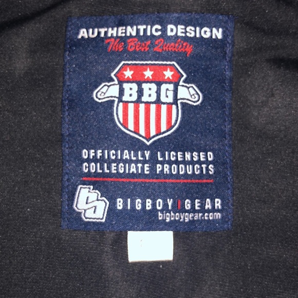 BBG Authenic Collegiate Jacket , 2XL , Black & Gold - Picture 3 of 6